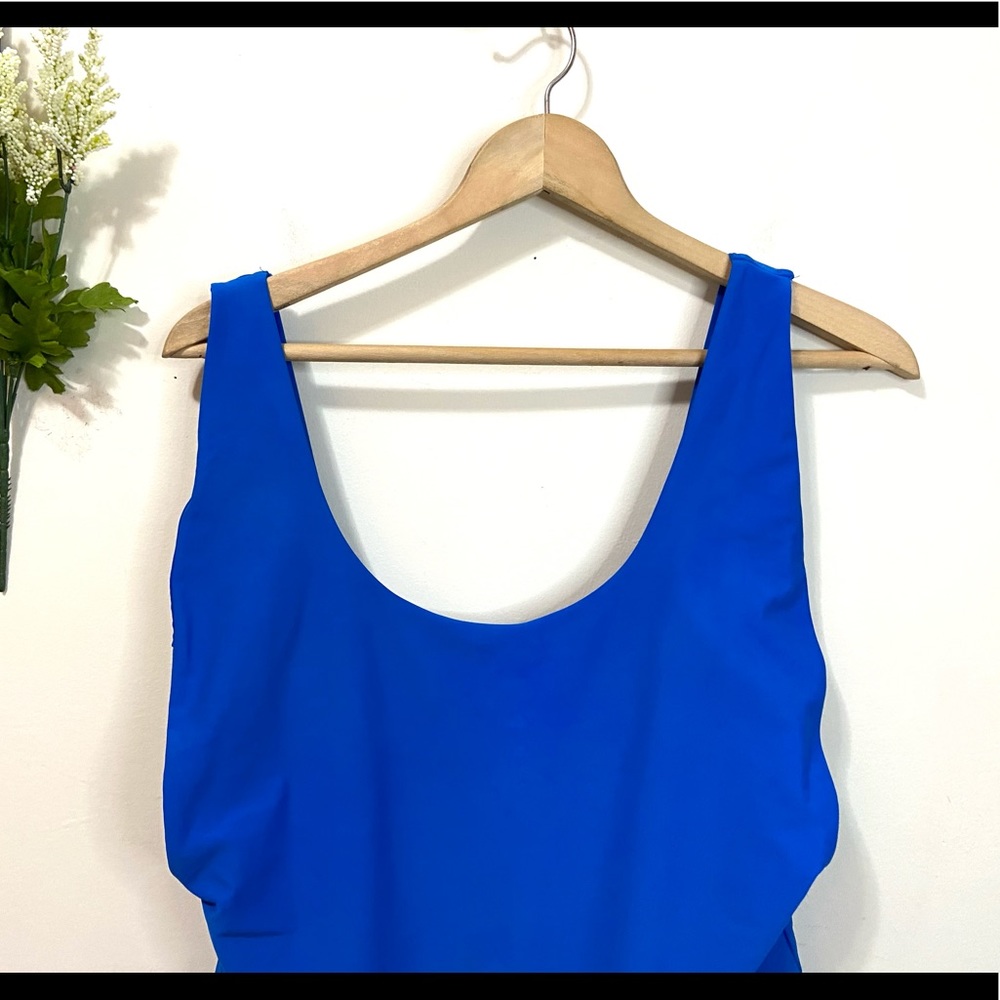 AERIE One Piece Swimsuit Plunge Sides High Cut 2X - Picture 4 of 13